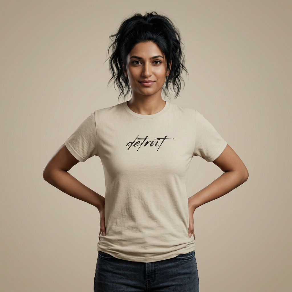 Detroit Script Tee