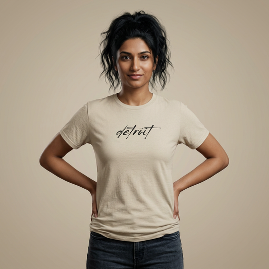 Detroit Script Tee